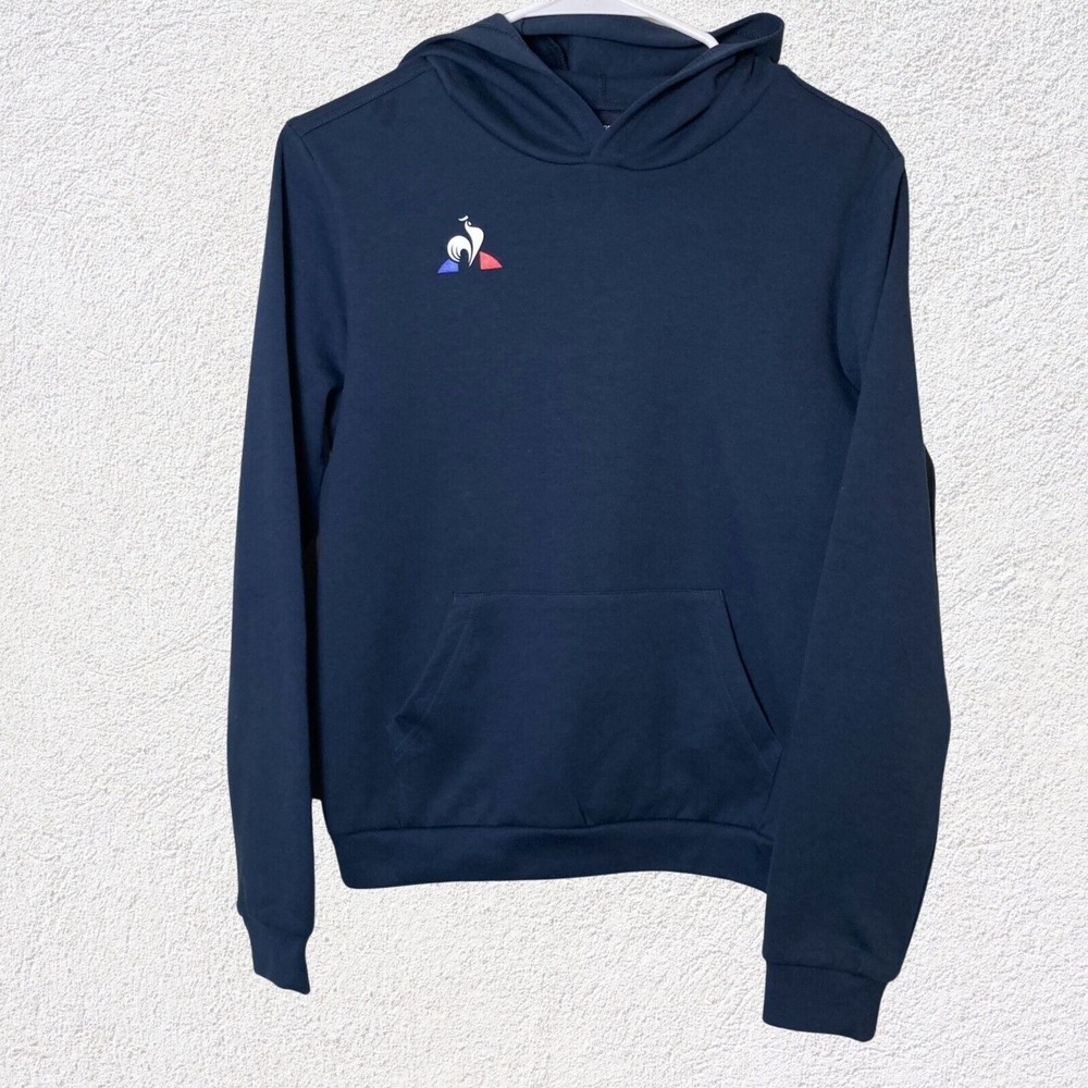 Le Coq Sportif Presentation Hoodie Kid Boys 14A‎ Navy Athletic Pocket Sporty
